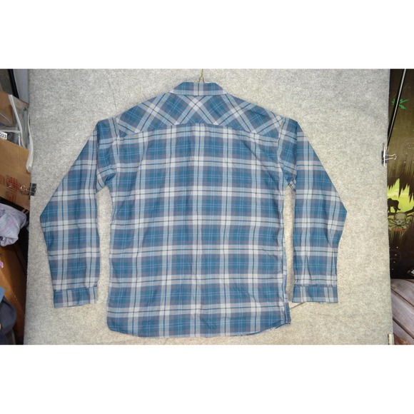 Patagonia Shirt Mens XL Blue Gray Plaid Organic Cotton Button Down Long‎ Sleeve - Picture 8 of 14